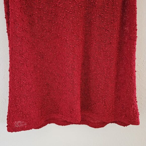 Chico's Women's size 3 / Lg Red French Crew Tank Sleeveless Blouse | Bay Shirt - Picture 4 of 10